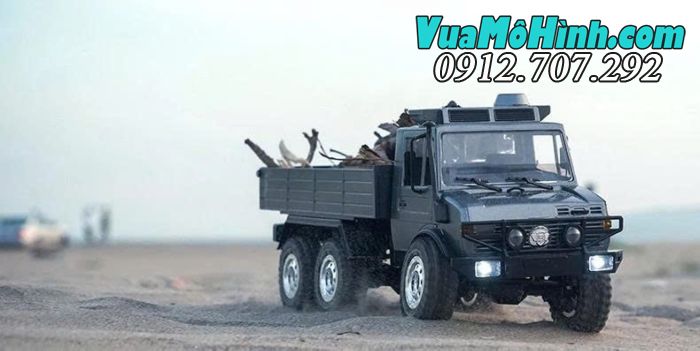 Xe tải điều khiển từ xa JJRC C8823 Unimog 6WD phiên bản có thùng tải