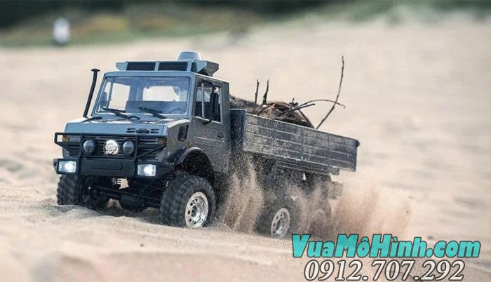 Xe tải điều khiển từ xa JJRC C8823 Unimog 6WD phiên bản có thùng tải