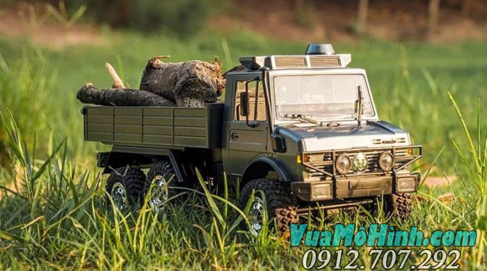 Xe tải điều khiển từ xa JJRC C8823 Unimog 6WD phiên bản có thùng tải