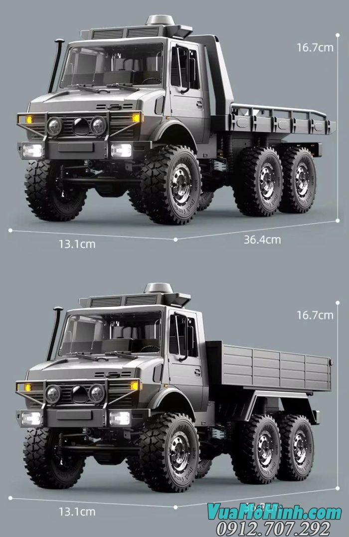 Xe địa hình điều khiển từ xa JJRC C8823 Unimog phiên bản cứu hộ tỉ lệ 1/18