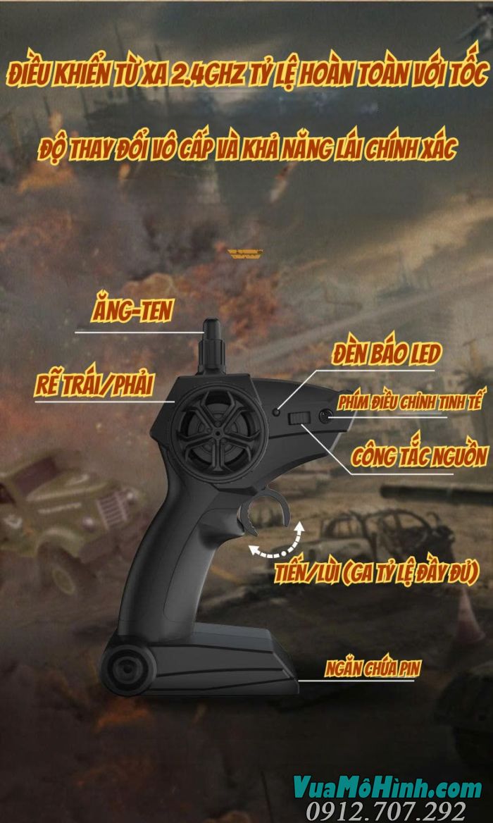 Xe điều khiển từ xa JJRC Q60 mô phỏng xe tải quân sự ZIL-150 3 cầu Liên Xô