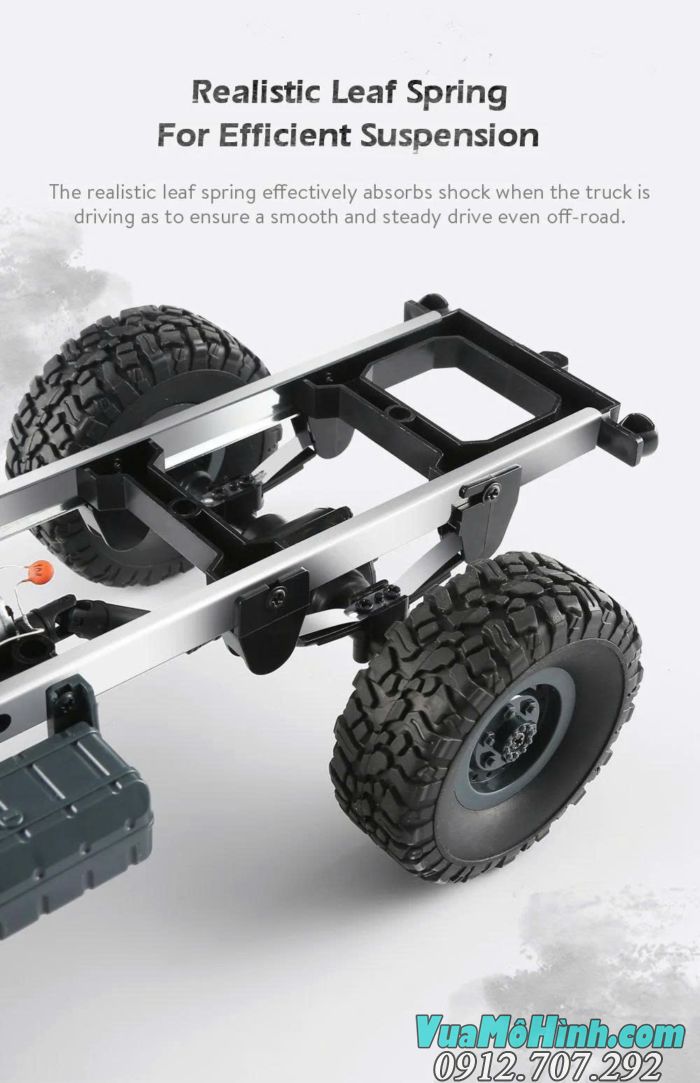 Xe điều khiển từ xa JJRC Q60 mô phỏng xe tải quân sự ZIL-150 3 cầu Liên Xô