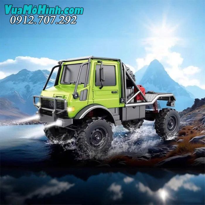 Xe địa hình điều khiển từ xa MN333 Unimog U4000 tỉ lệ 1/18