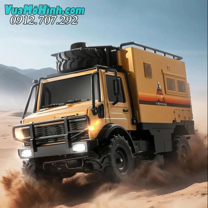 Xe địa hình điều khiển từ xa MN333 Unimog U4000 tỉ lệ 1/18