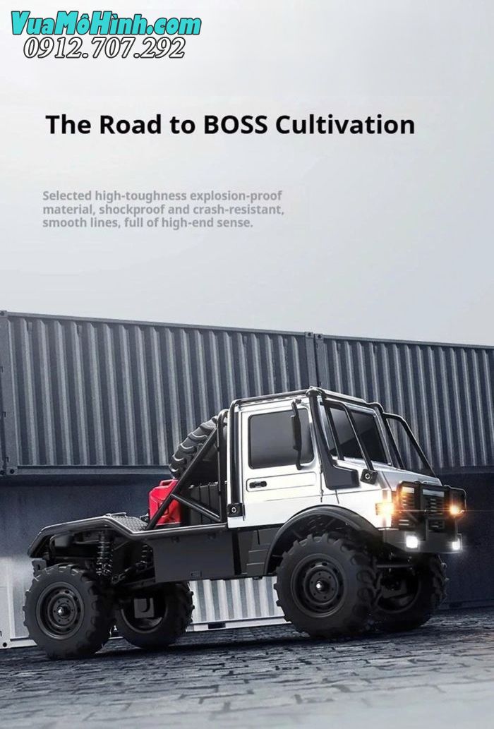 Xe địa hình điều khiển từ xa MN333 Unimog U4000 tỉ lệ 1/18