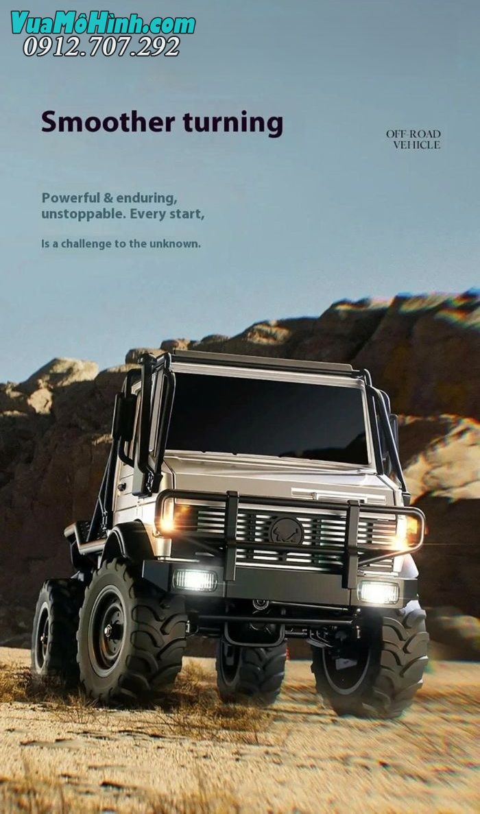 Xe địa hình điều khiển từ xa MN333 Unimog U4000 tỉ lệ 1/18