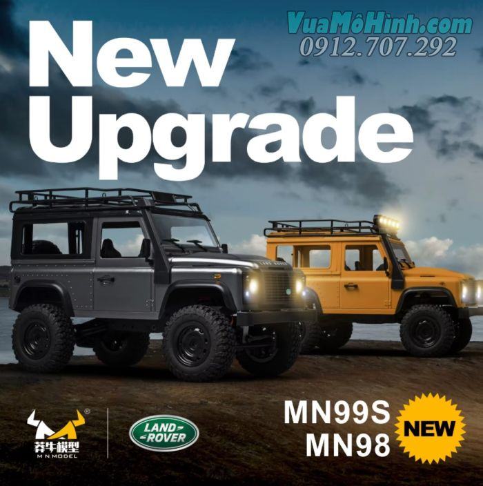 Xe ô tô địa hình điều khiển từ xa RC MN99S2 (Mn99S Ver 2) Land Rover Defender D90 Rock Jeep