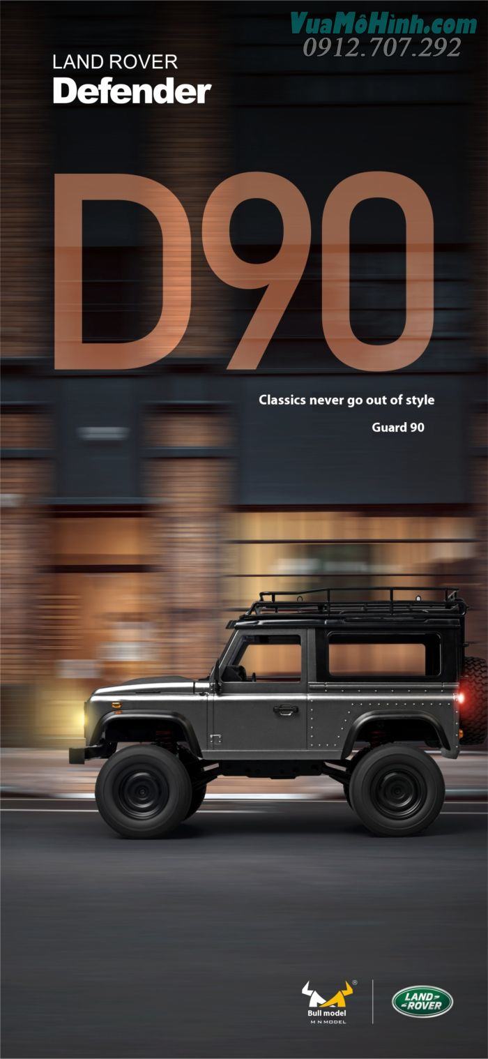 Xe ô tô địa hình điều khiển từ xa RC MN99S2 (Mn99S Ver 2) Land Rover Defender D90 Rock Jeep