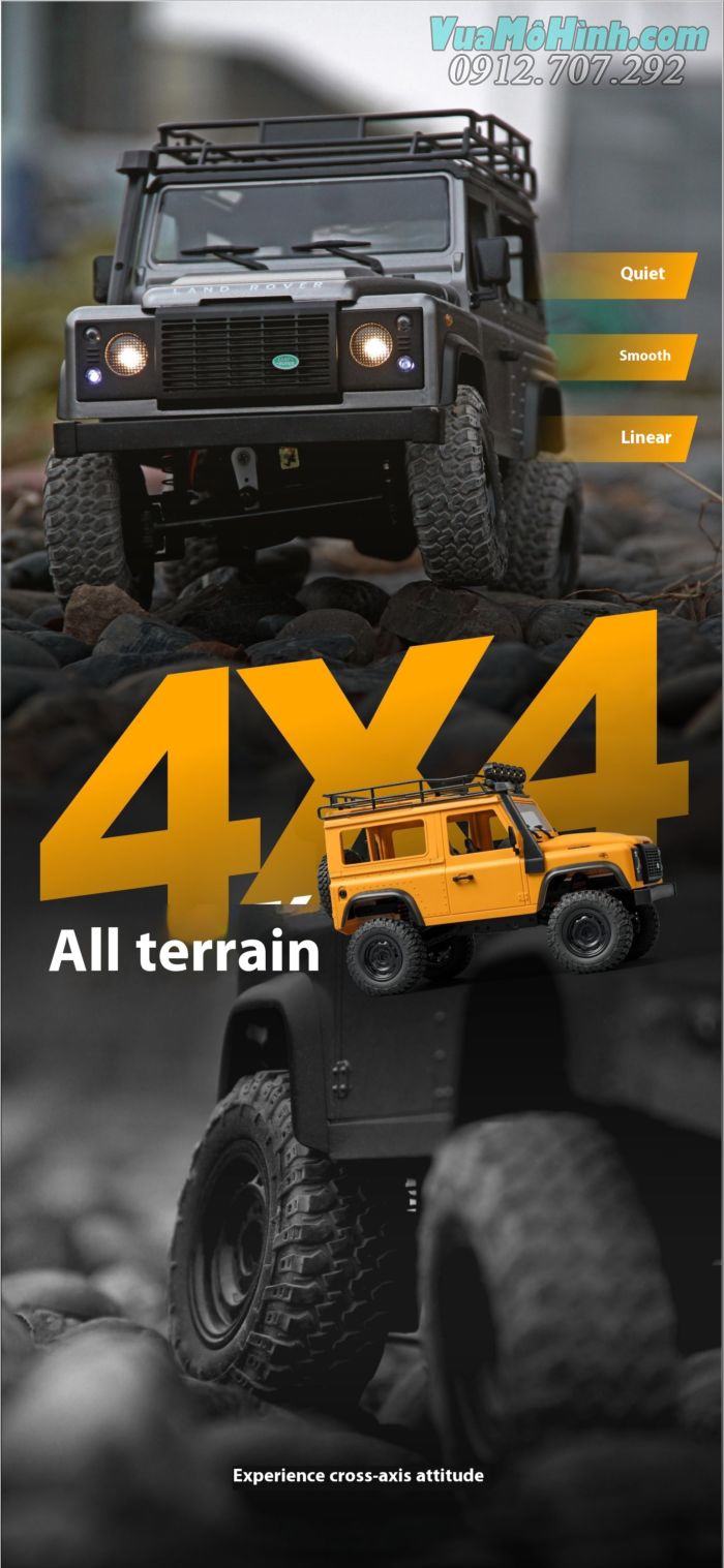 Xe ô tô địa hình điều khiển từ xa RC MN99S2 (Mn99S Ver 2) Land Rover Defender D90 Rock Jeep