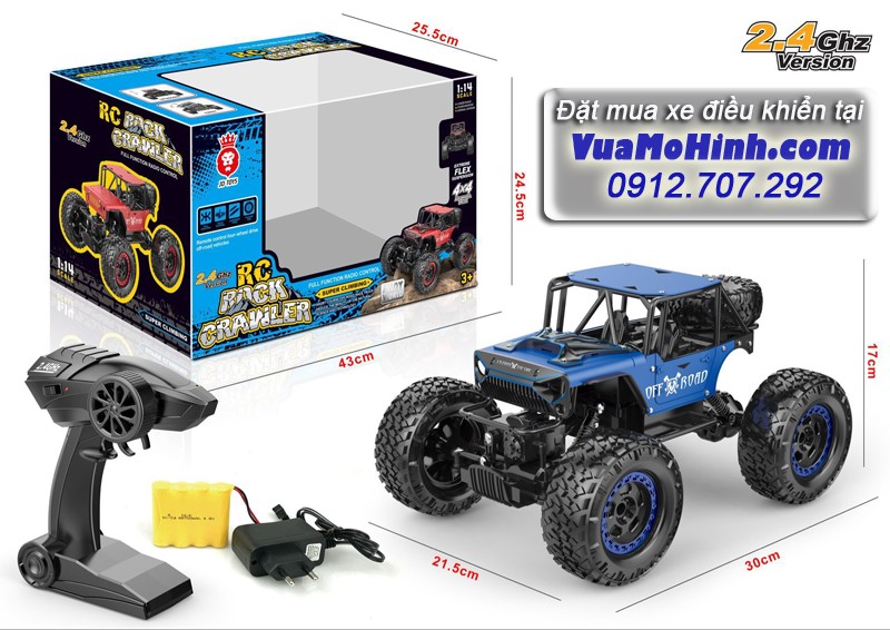 xe địa hình điều khiển từ xa rock crawler cỡ lớn