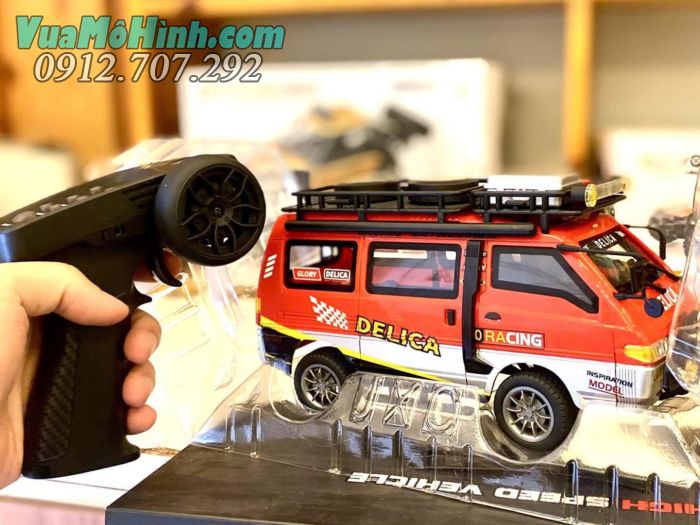 "Xe điều khiển từ xa Delica 4WD hộp số cơ khí đa chế độ phiên bản địa hình 1/24