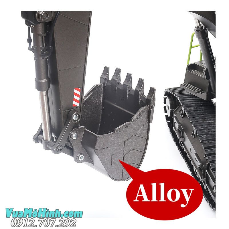 Mô hình xe xúc lật điều khiển từ xa Huina 1593 model 2025, phiên bản mới, gập sâu hơn, động cơ mạnh, chi tiết kim loại sắc nét