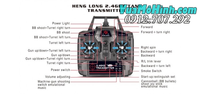 xe điều khiển từ xa M26 SNOW LEOPARD xích kim loại