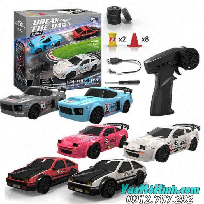 Xe điều khiển từ xa drift S811 S812 S813 / RC GTR tỷ lệ 1/24 2.4Ghz ,có đèn Led
