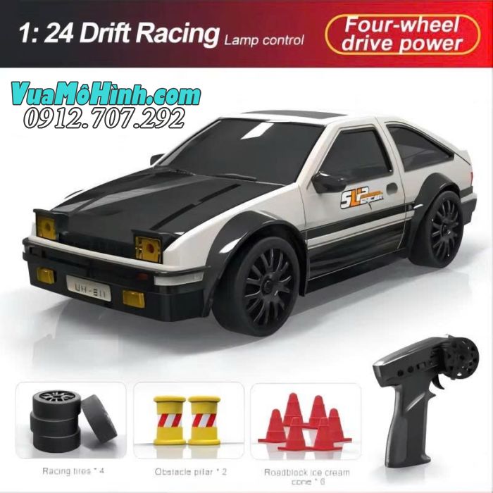 Xe điều khiển từ xa drift S811 S812 S813 / RC GTR tỷ lệ 1/24 2.4Ghz ,có đèn Led