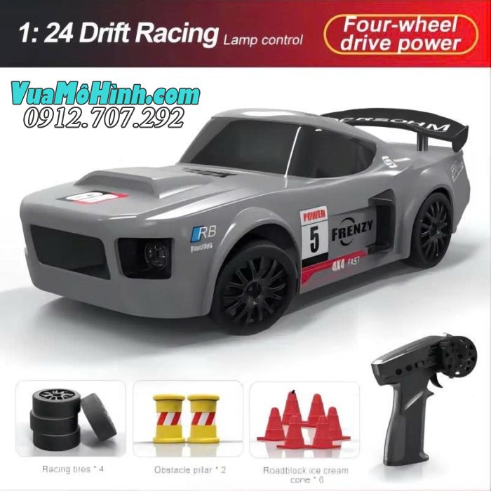 Xe điều khiển từ xa drift S811 S812 S813 / RC GTR tỷ lệ 1/24 2.4Ghz ,có đèn Led