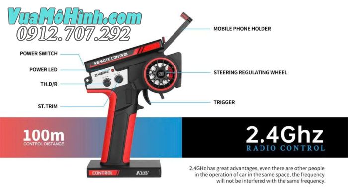 Xe điều khiển từ xa WLtoys 284161 1/28 4WD tốc độ 30km/h