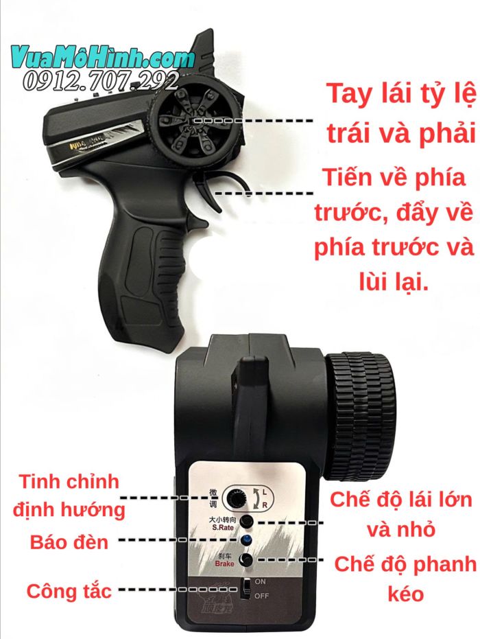 Xe điều khiển từ xa pháo phản lực WPL BM21 6x6 mô phỏng BM-21 Grad – biểu tượng pháo binh Việt Nam, tỉ lệ 1/16, có đèn LED và chi tiết chân thực