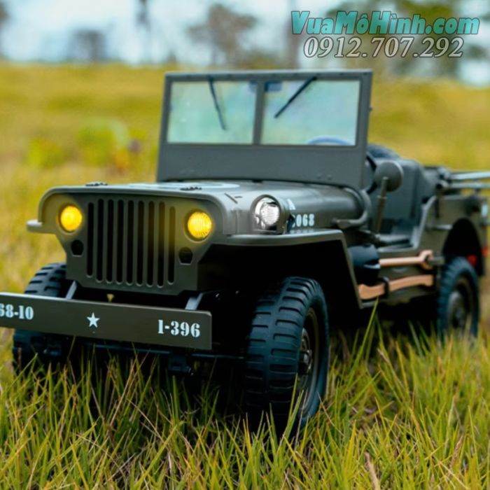 Mô hình xe  ô tô Jeep quân sự JJRC C8815 điều khiển từ xa