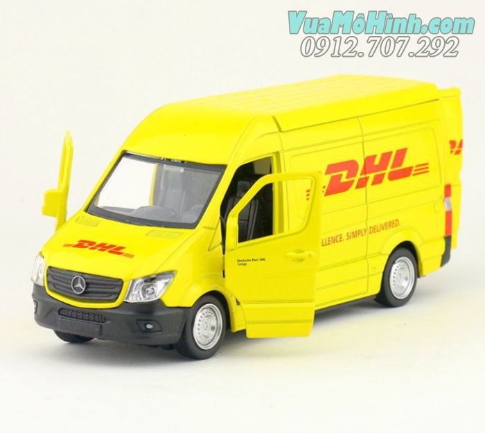 Mô hình xe DHL Mercedes-Benz Sprinter 1:36 kim loại 