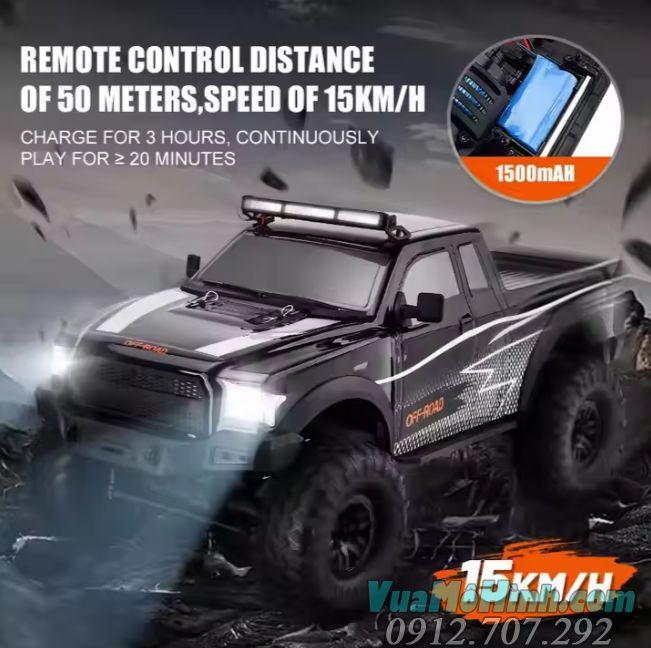 xe bán tải điều khiển từ xa HP ZP1009 tỉ lệ 1/10 cỡ lớn oto rc địa hình ZP 1009
