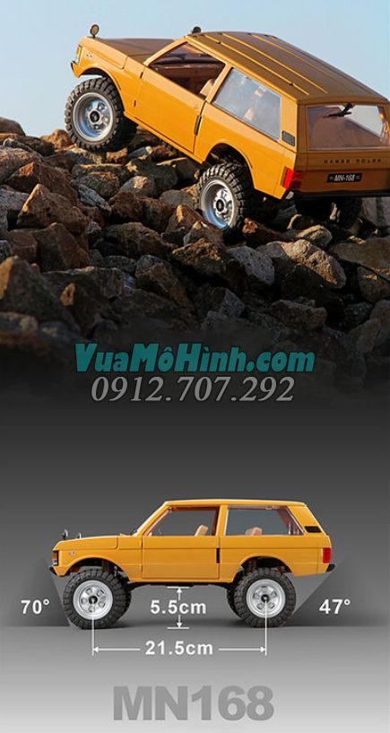 Xe ô tô địa hình leo núi điều khiển từ xa Range Rover Classic 1970 MN168