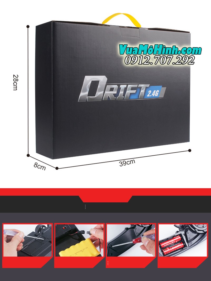 xe ô tô drift điều khiển từ xa có đèn