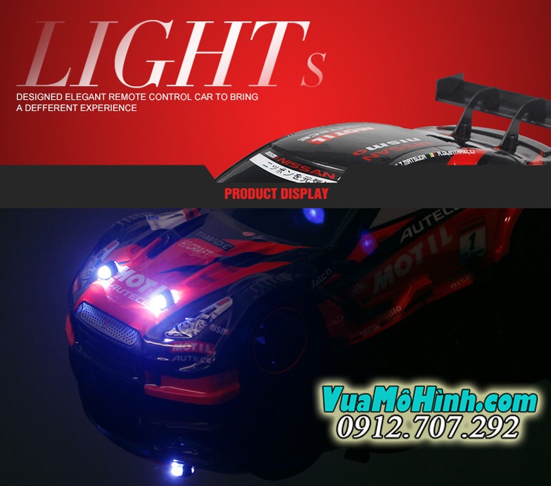 xe ô tô drift điều khiển từ xa có đèn