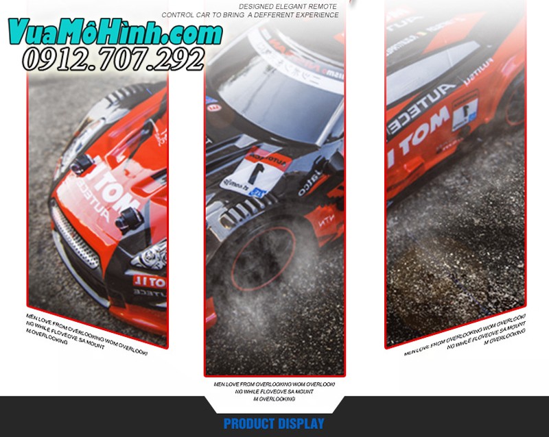 xe ô tô drift điều khiển từ xa có đèn