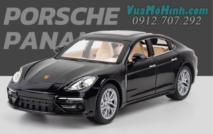 Xe ô tô mô hình tĩnh Porsche Panamera tỉ lệ 1:24 kim loại mở được cửa