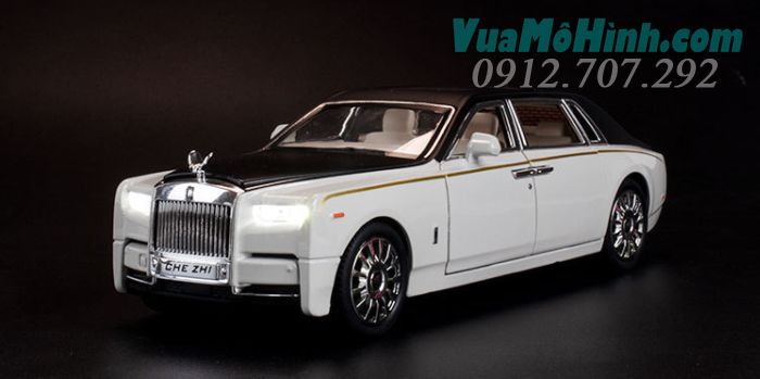 Mô hình siêu xe ô tô Rolls Royce Phantom tỉ lệ 1/24 chezhi