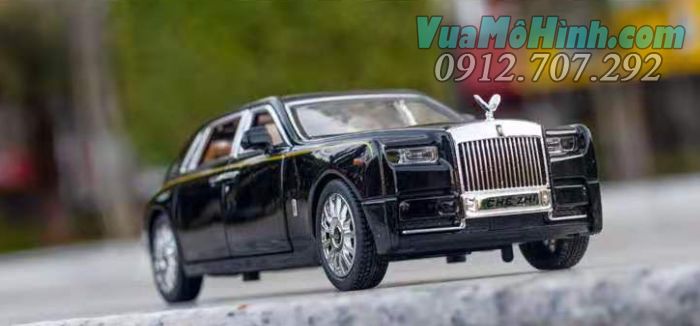 Mô hình siêu xe ô tô Rolls Royce Phantom tỉ lệ 1/24 chezhi