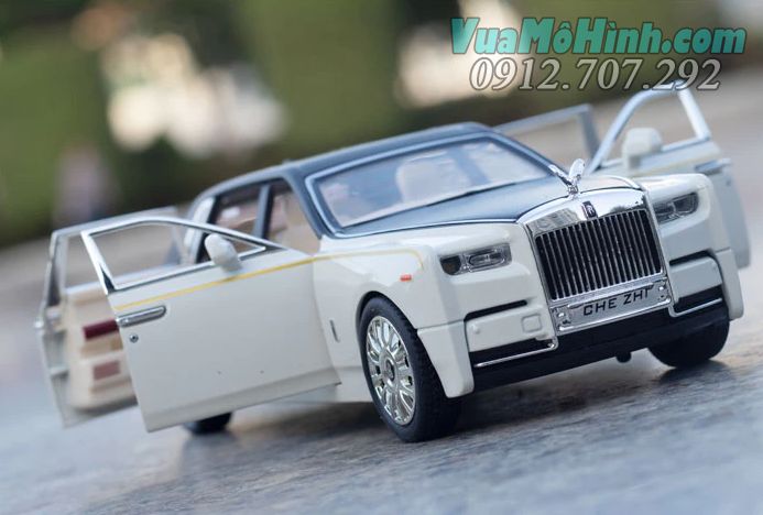 Mô hình siêu xe ô tô Rolls Royce Phantom tỉ lệ 1/24 chezhi