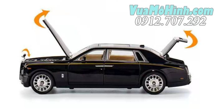 Mô hình siêu xe ô tô Rolls Royce Phantom tỉ lệ 1/24 chezhi