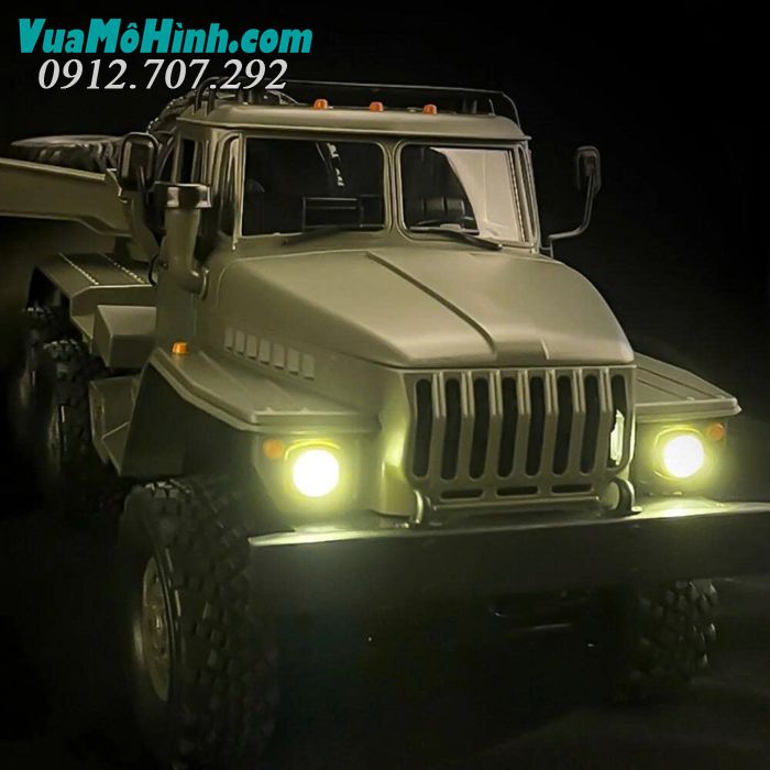 wpl b36 xe tải quân sự điều khiển từ xa ural truck 1/16 b36 6wd xe kéo semi rơ móc