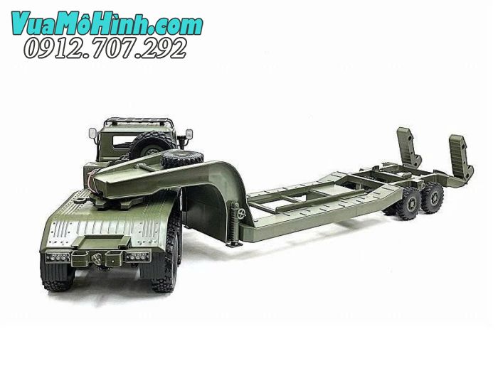 wpl b36 xe tải quân sự điều khiển từ xa ural truck 1/16 b36 6wd xe kéo semi rơ móc