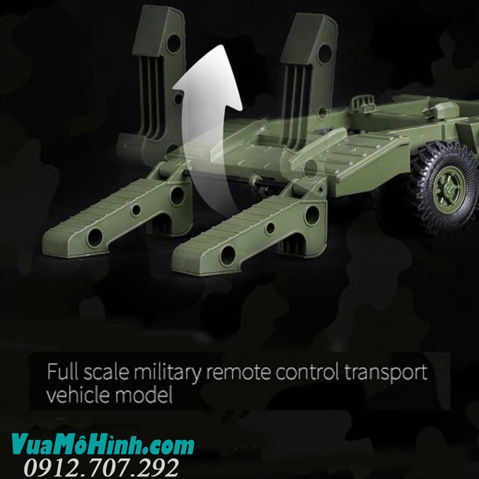 wpl b36 xe tải quân sự điều khiển từ xa ural truck 1/16 b36 6wd xe kéo semi rơ móc