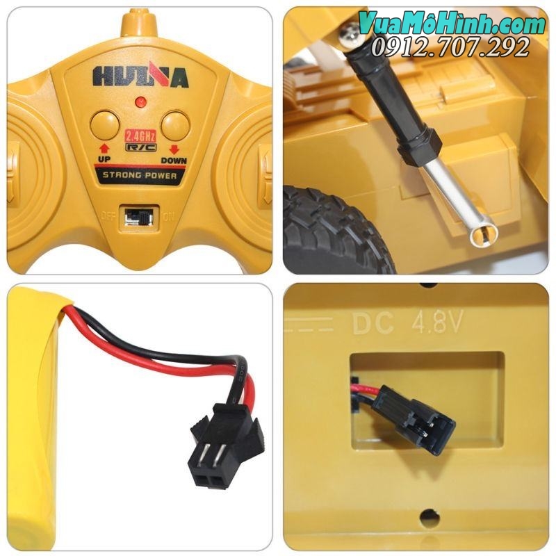 Xe ben điều khiển từ xa Huina 1540 tỉ lệ 1:18 chính hãng