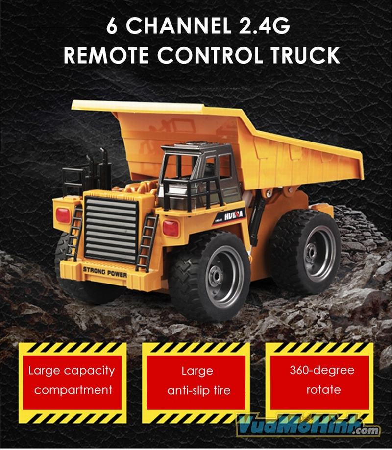 Xe ben điều khiển từ xa Huina 1540 tỉ lệ 1:18 chính hãng