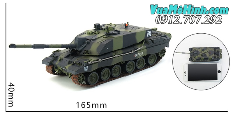 Xe tăng điều khiển từ xa CHALLENGER 2 tỉ lệ 1/72 sóng 2.4GHZ