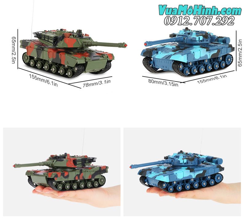 xe tăng điều khiển từ xa Crazon 333