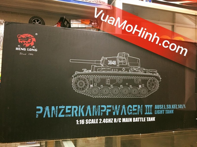 xe tăng điều khiển từ xa Heng Long Panzer 3 Henglong panther III tank