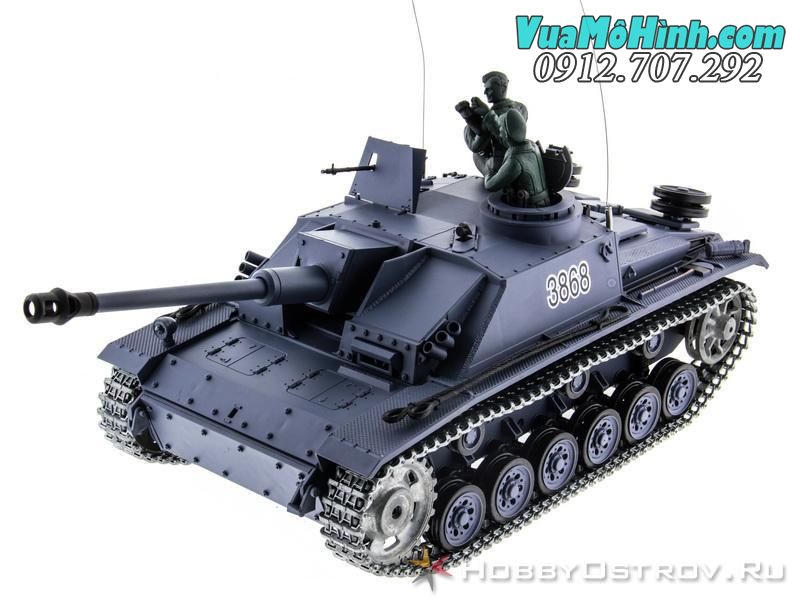 xe tăng điều khiển từ xa Heng Long Stug 3 HL3868-1