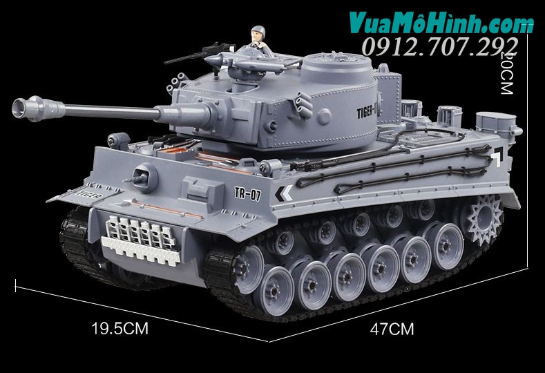Mô hình Xe Tăng điều khiển từ xa 789-3-Tiger07