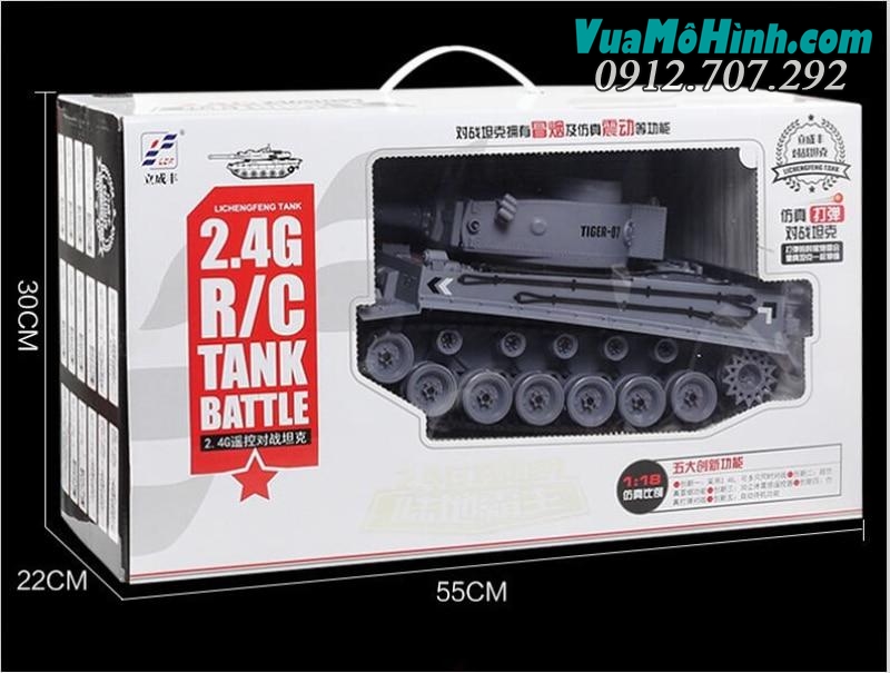 Mô hình Xe Tăng điều khiển từ xa 789-3-Tiger07