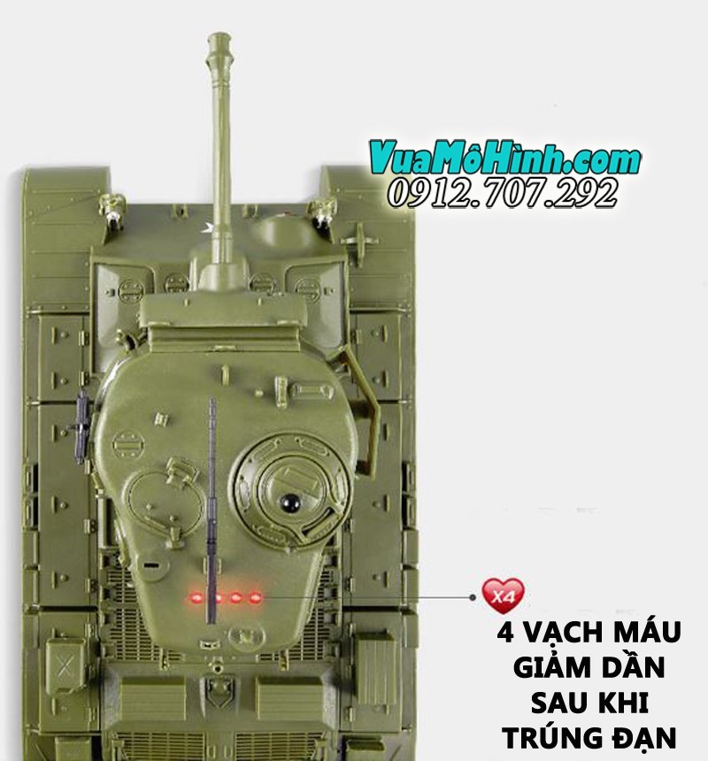 Xe tăng điều khiển từ xa mini tank Henglong M26 Pershing M4A3 3841-01 3841-02