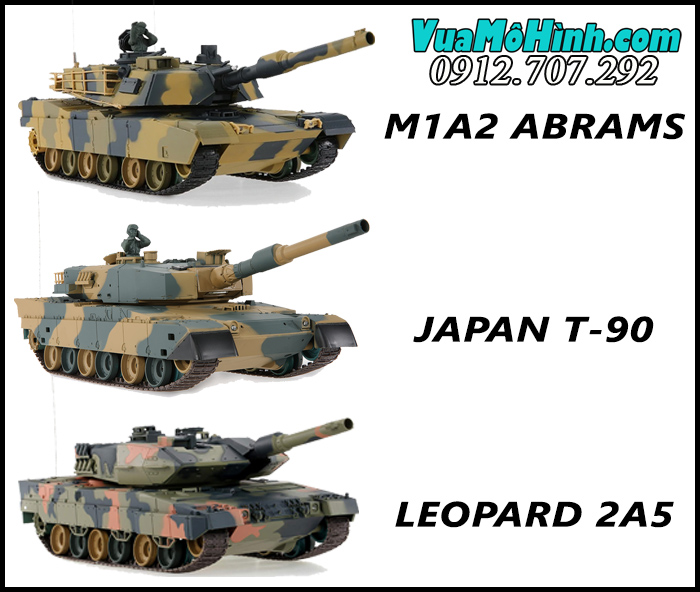 xe tăng mô hình điều khiển từ xa rc tank heng long japan t-90 t90 1/24 3808