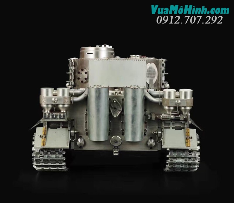 Xe tăng điều khiển từ xa vỏ thép CNC Heng Long Tiger 1 100% kim loại