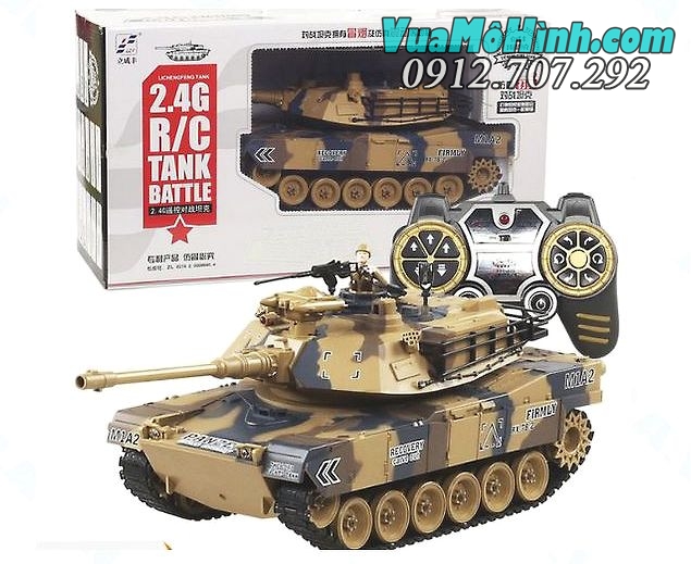 Mô hình Xe Tăng điều khiển từ xa 789 có tiếng động cơ, bắn đạn, nhả khói như thật