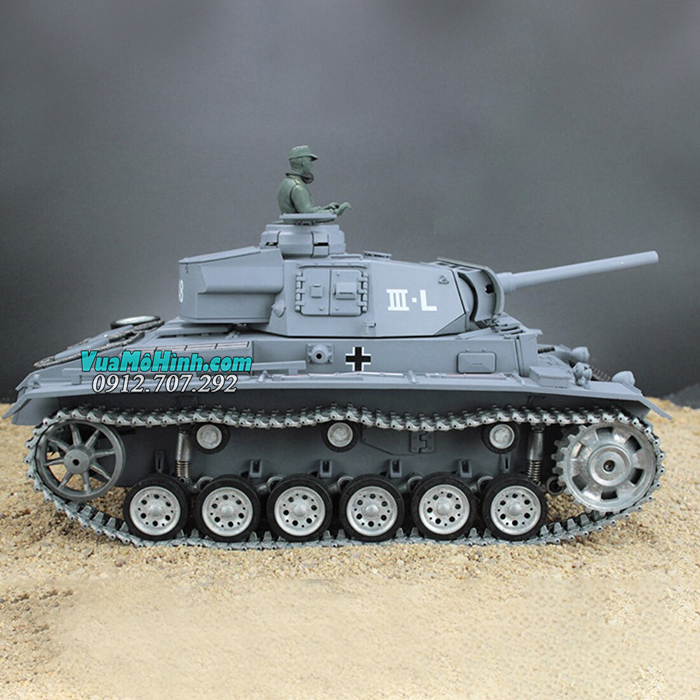 mô hình xe tăng điều khiển từ xa rc tank heng long german panzer iii 3 3848 pro xích kim loại